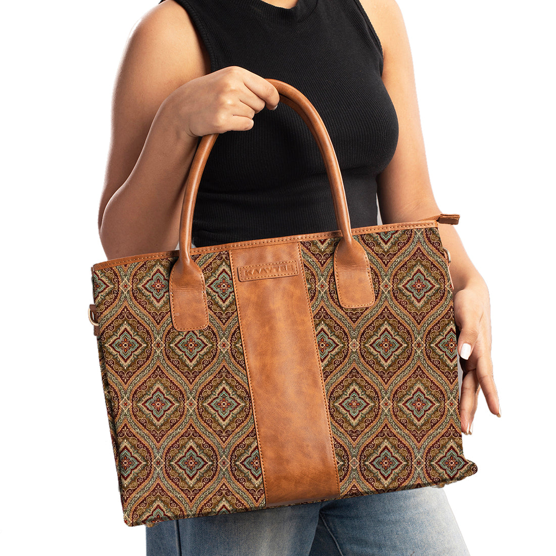 Kaaytee Boho Aztec Printed Laptop Women's Bags