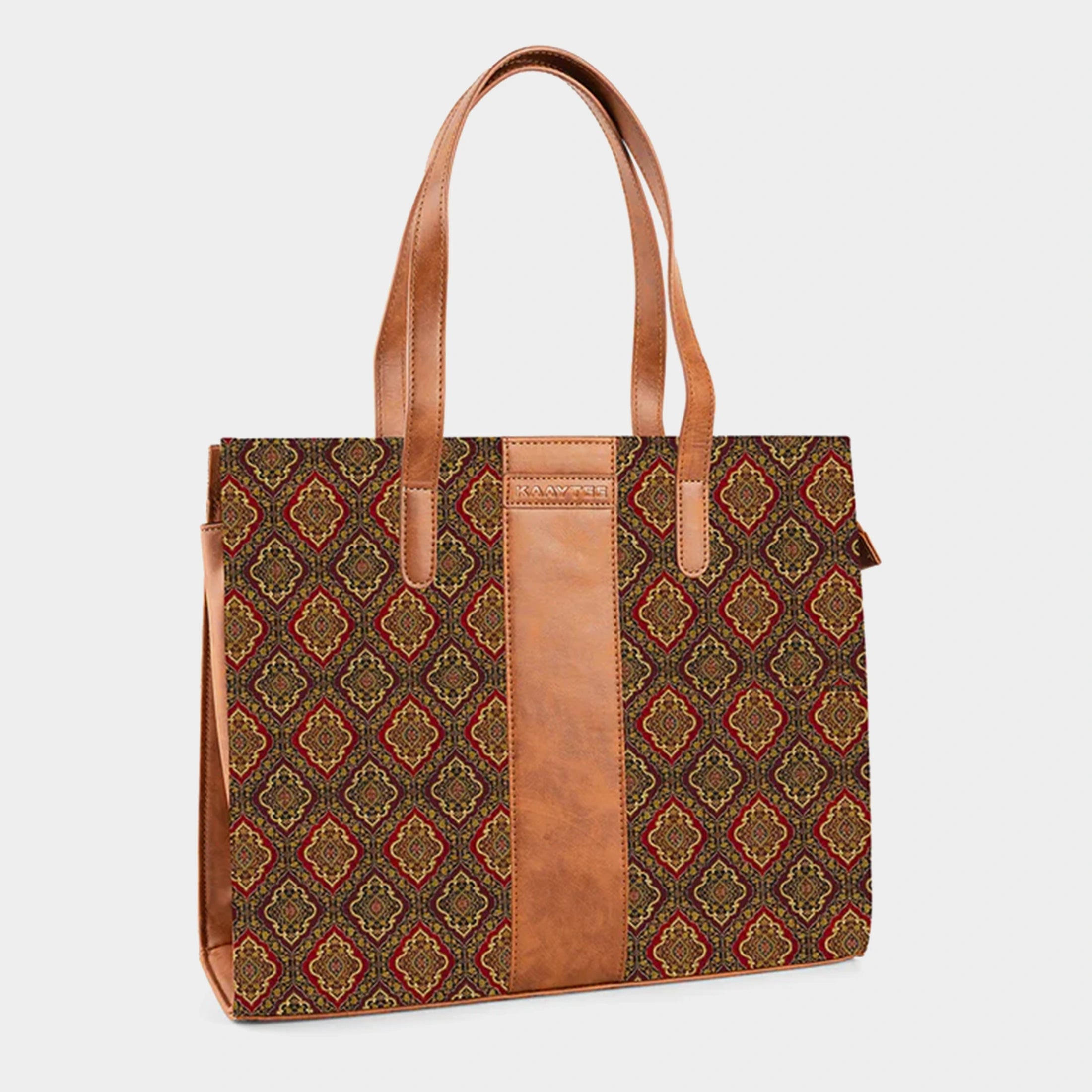 Kaaytee Women Printed Canvas Laptop Bag