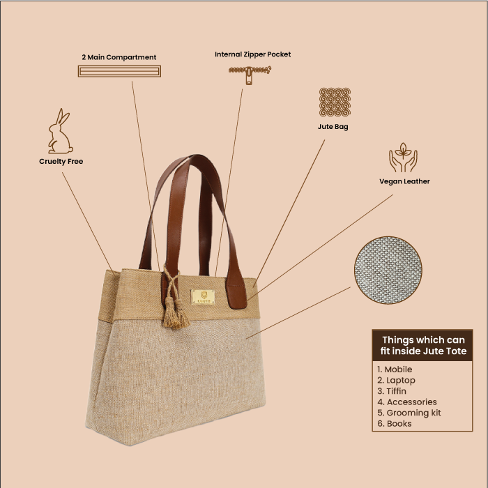 Handy Vibe Beige Hand Bag