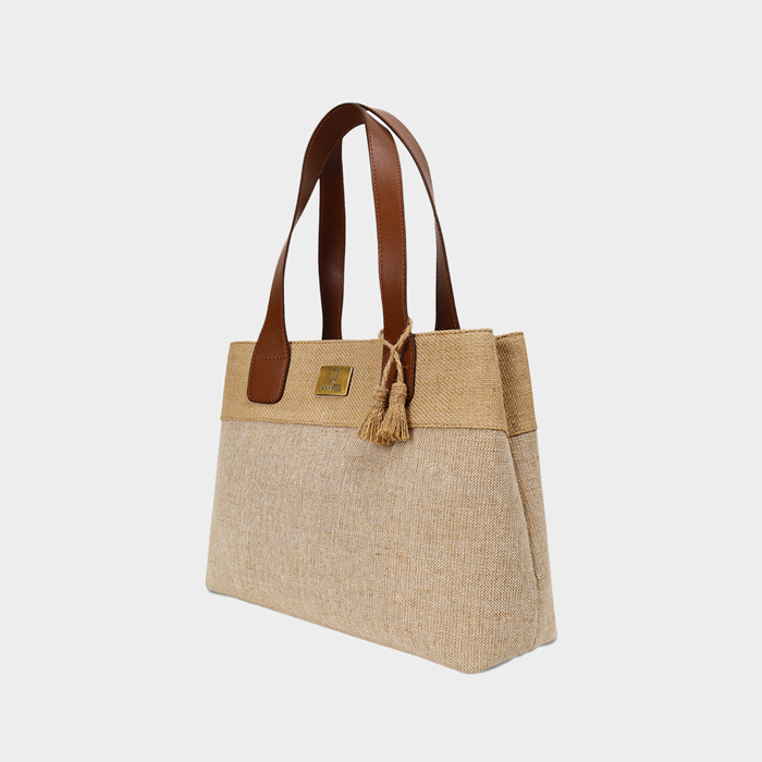 Handy Vibe Beige Hand Bag