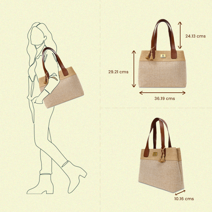 Handy Vibe Beige Hand Bag