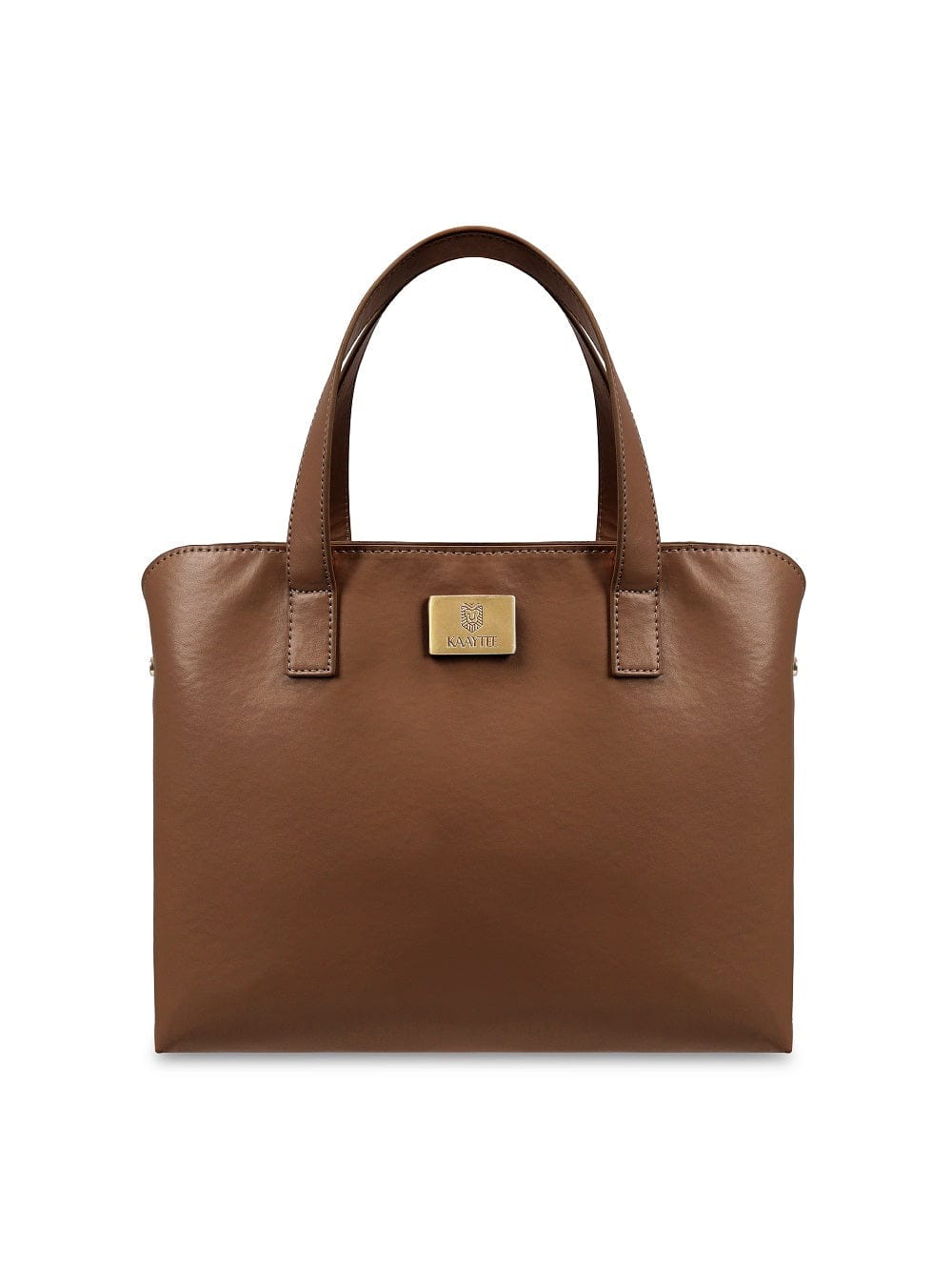 Tawny Brown Faux Leather Women Handbag