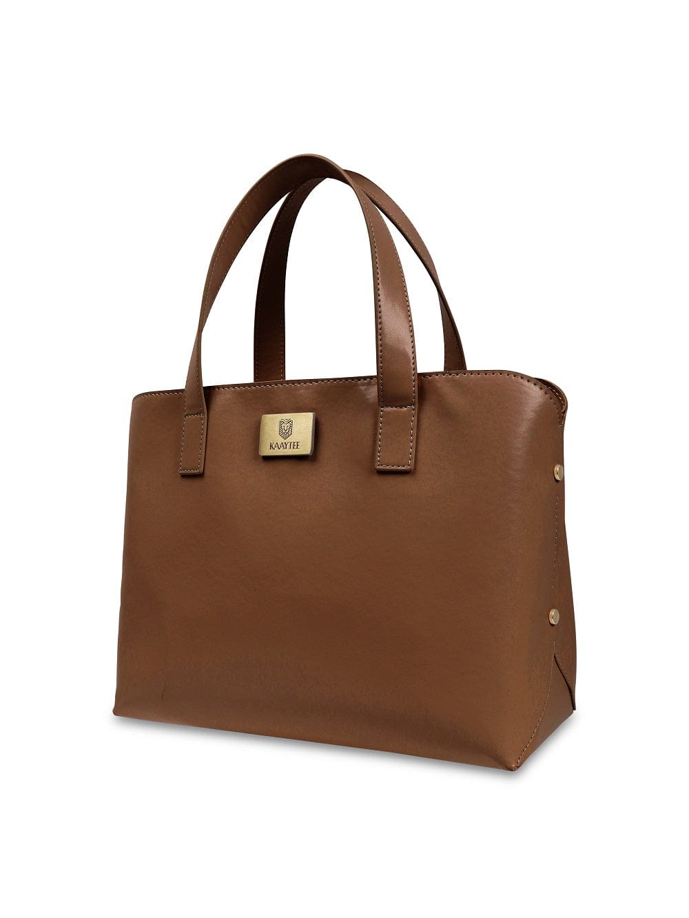 Tawny Brown Faux Leather Women Handbag