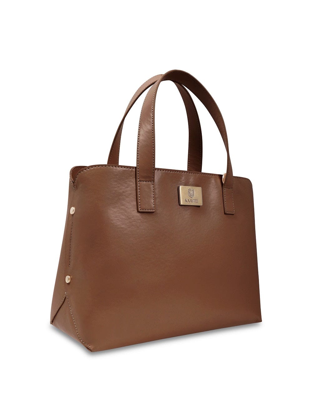 Tawny Brown Faux Leather Women Handbag