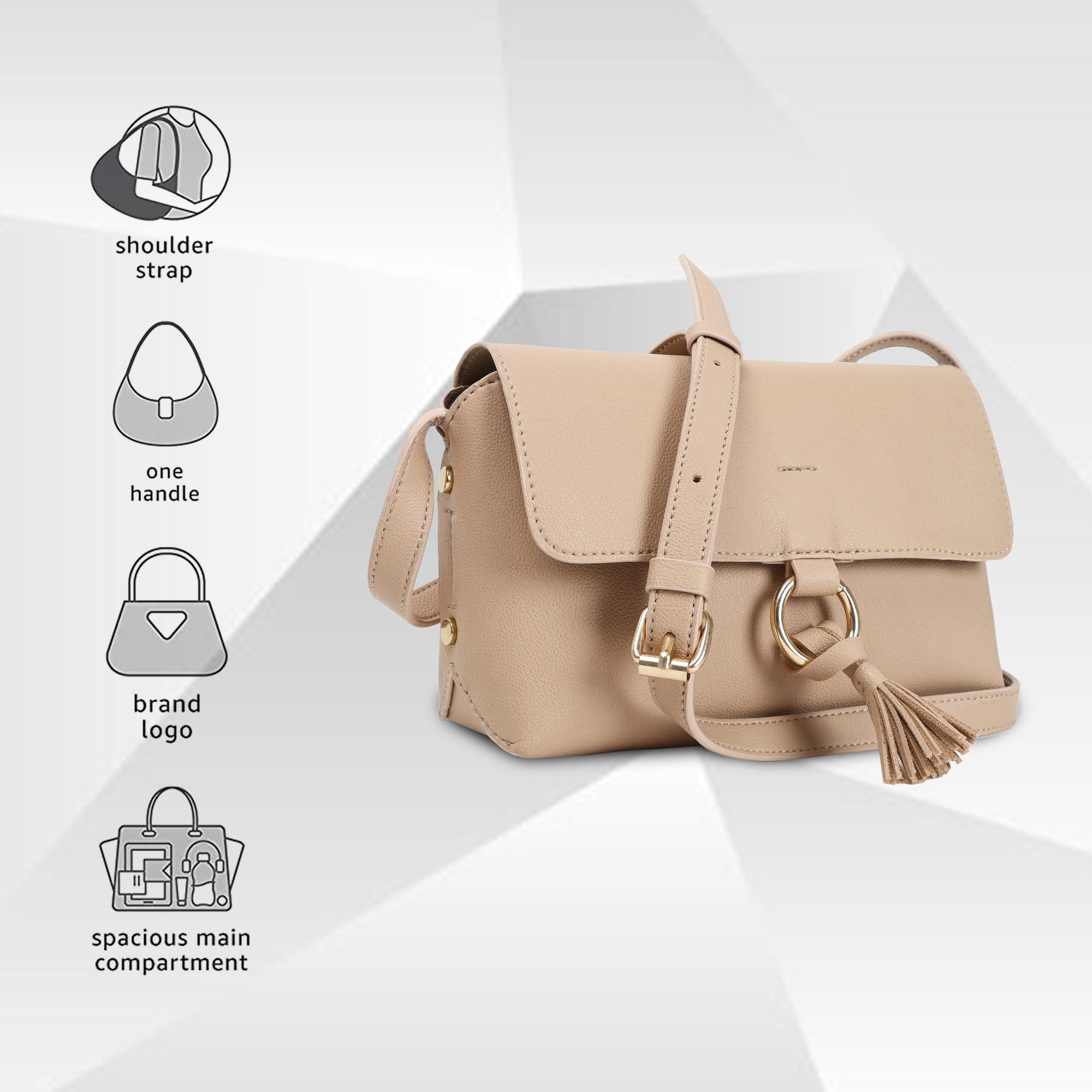 Style Bite Skin Color Women Sling Bag