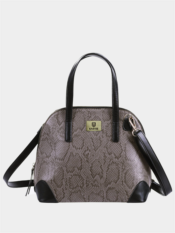 Grey Snake Print Handbag for Women