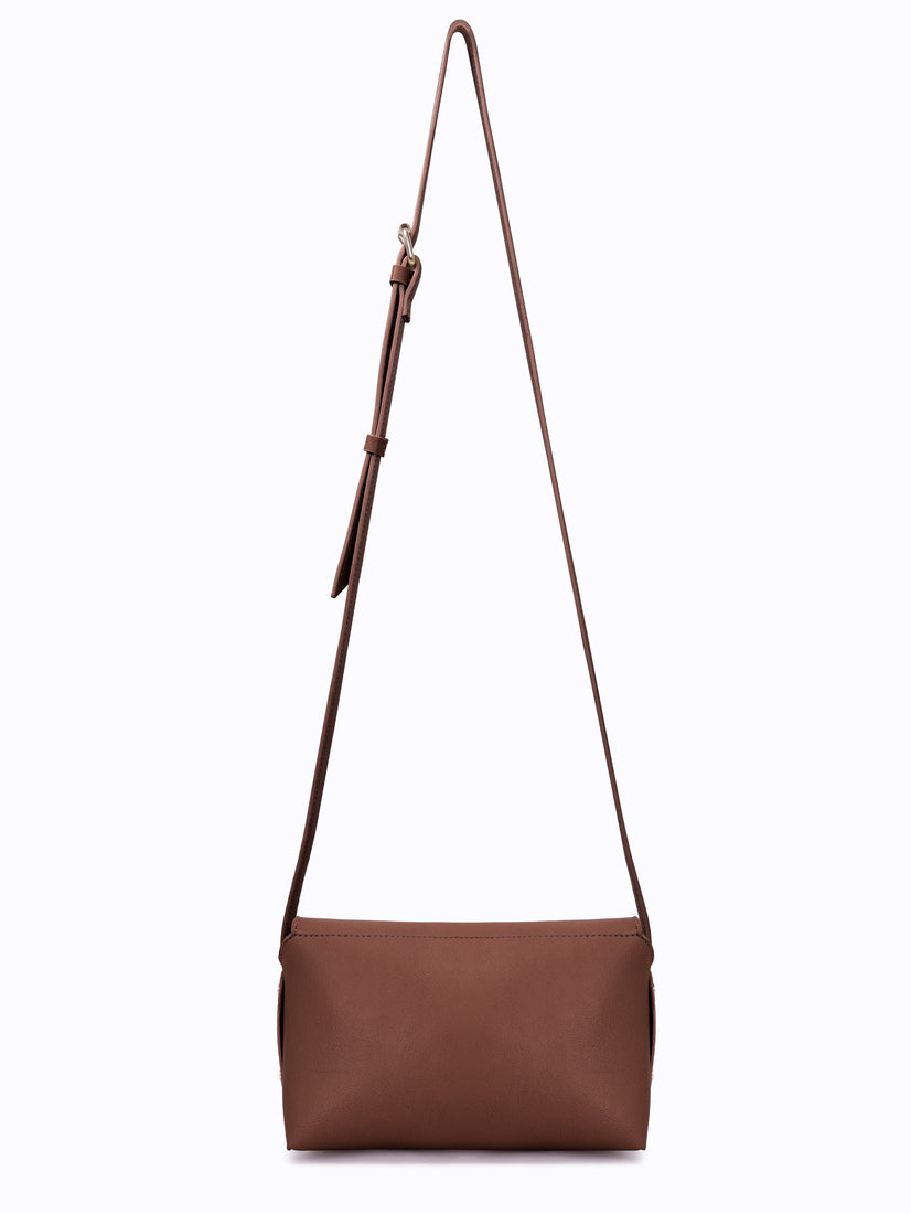 Style Bite Brown Faux Leather Women Sling Bag